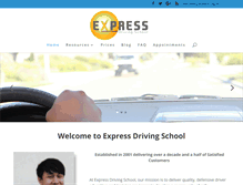 Tablet Screenshot of expressdrivingsd.com
